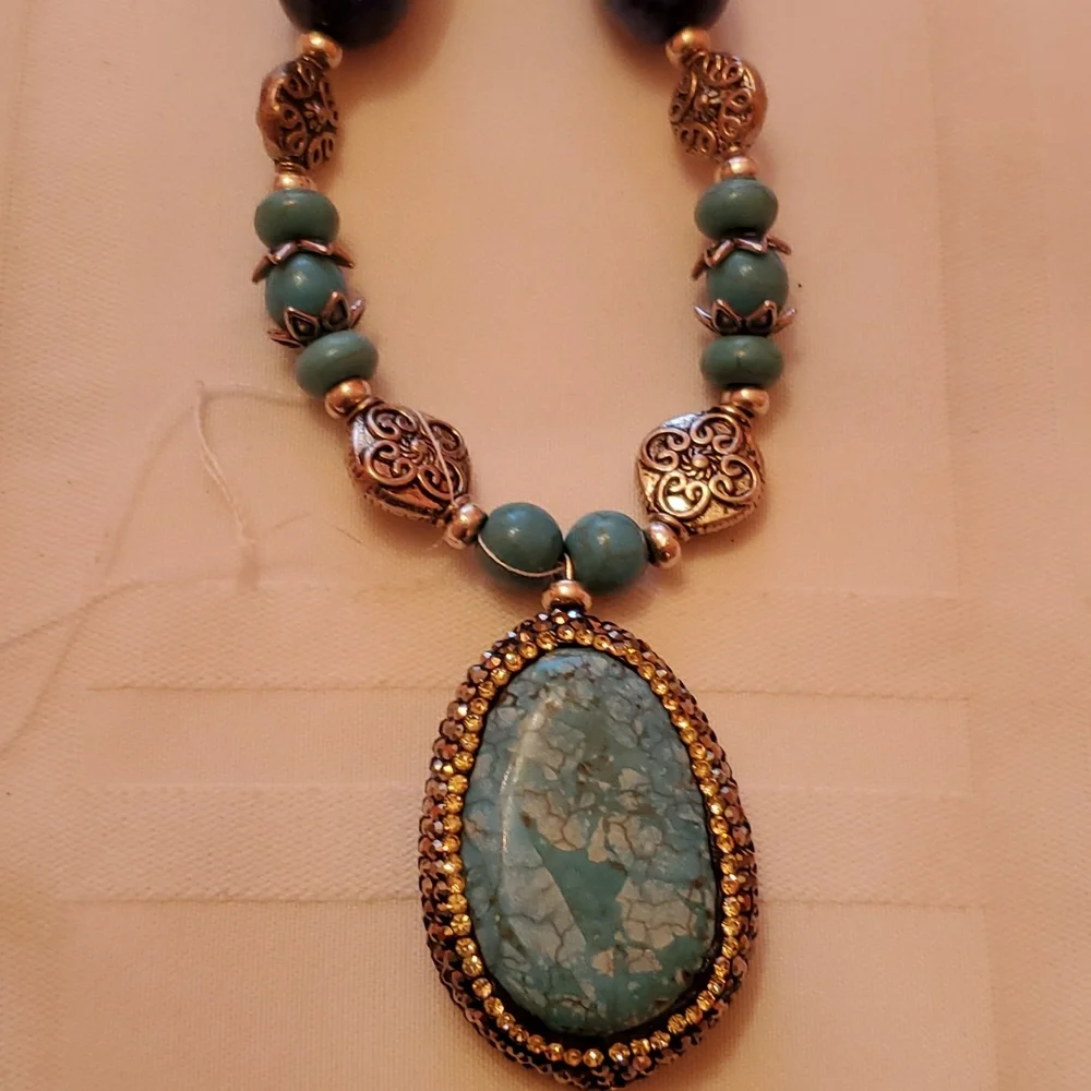 Turquoise Necklace no54 - Picture 3 of 4